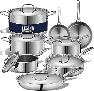 LEGEND COOKWARE 5-Ply Stainless Steel C...